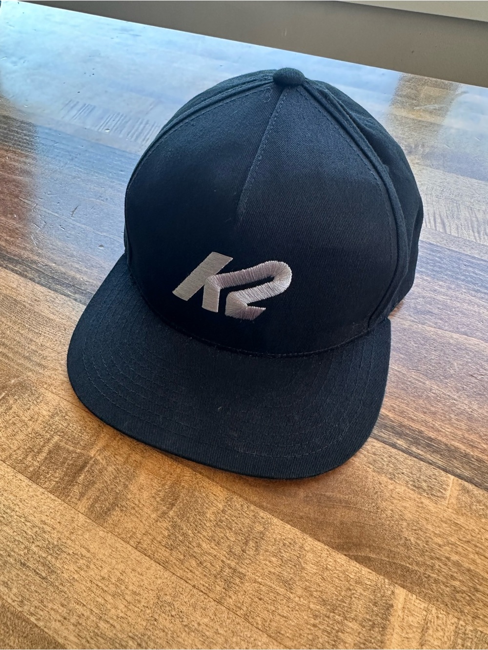 K2 Embroidered Black Snapback Hat